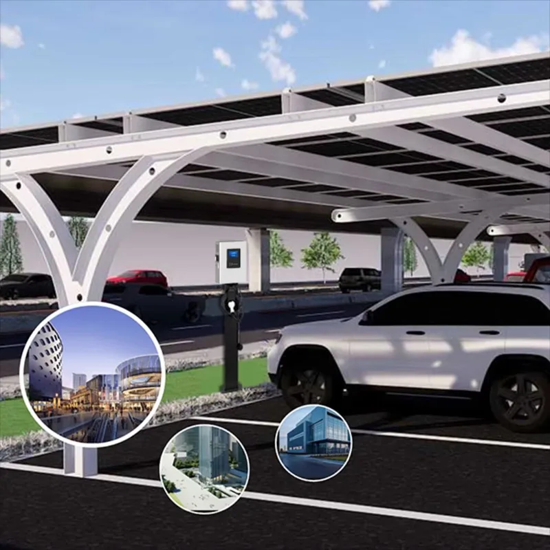 Parking Lot Solar Storage Integrated Charging Station 20 30 40kW Wall Box EV Charger for Commercial Custom