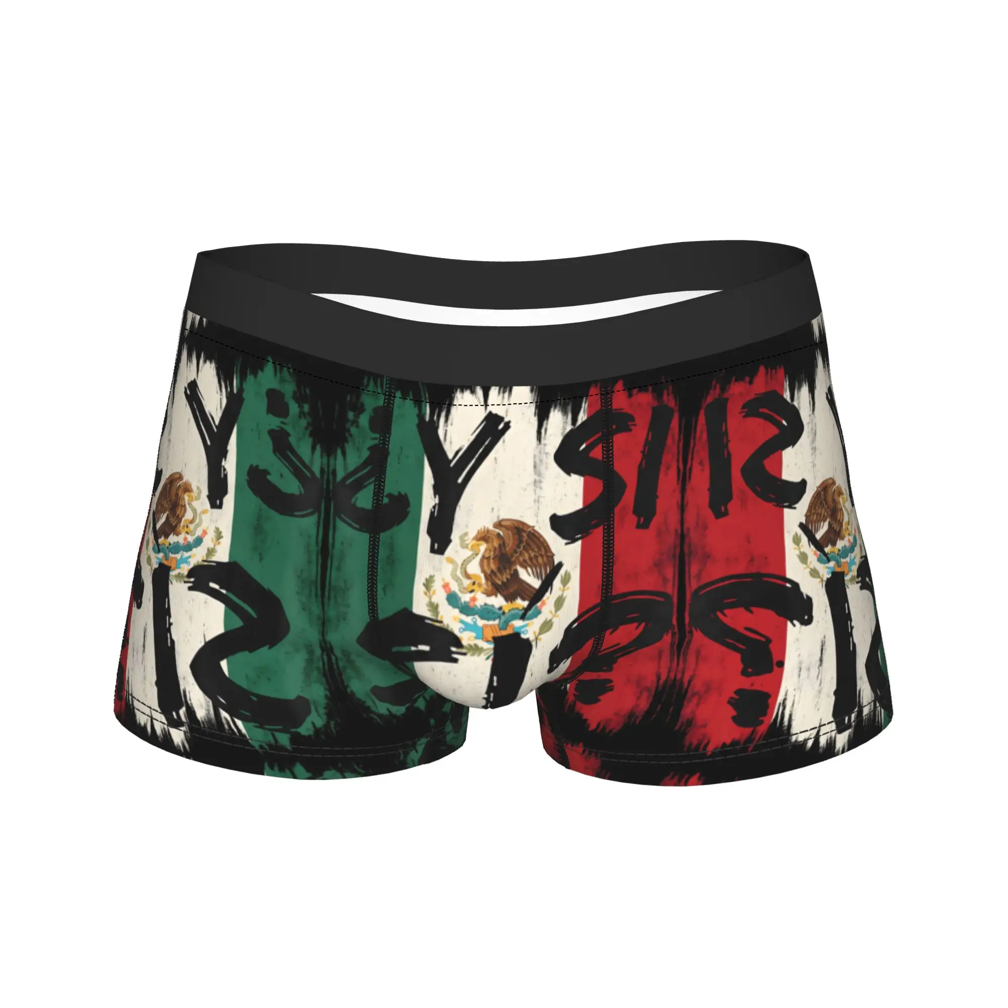 Y Si Si – Boxer vintage avec drapeau mexicain, citations optimistes, sous-vêtements pour hommes, pochette 3D, Boxershorts surdimensionnés