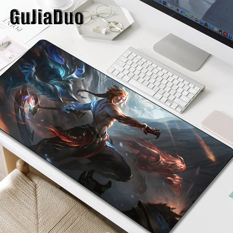 Kayn League of Legends Gamer Large Mouse Pad Computer Play Mat Gaming Hoom Accessories Comic Mousepad Table Pad Pc Cushion Rug