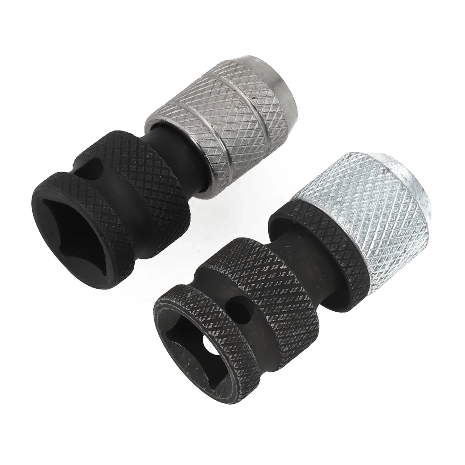 2pcs Drill Tool Socket Adapter 1/2 Inch Drive To 1/4 Inch Hex For Impact Wrench Drill Chuck Change Socket Adapter