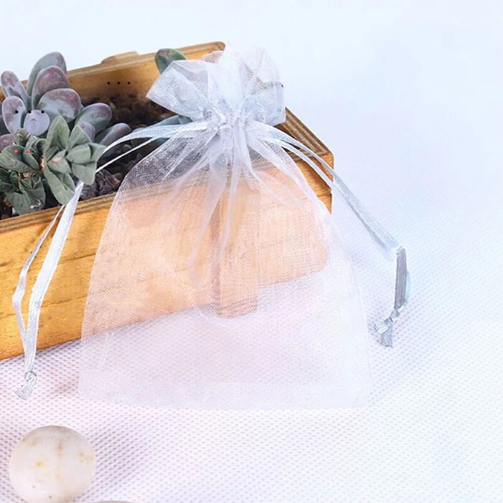 

100 шт. сетчатых мешков для защиты фруктов из органзы с завязками, защита от насекомых, устойчивые к погодным условиям чехлы для защиты винограда