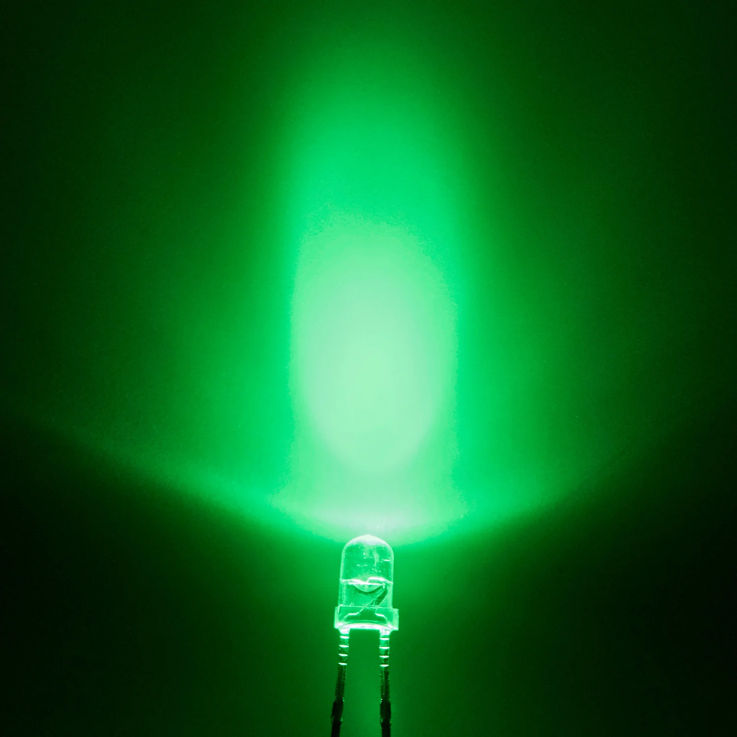 1PC 3mm LED Diode Green Light Emitting Diode for Electronic Components Market