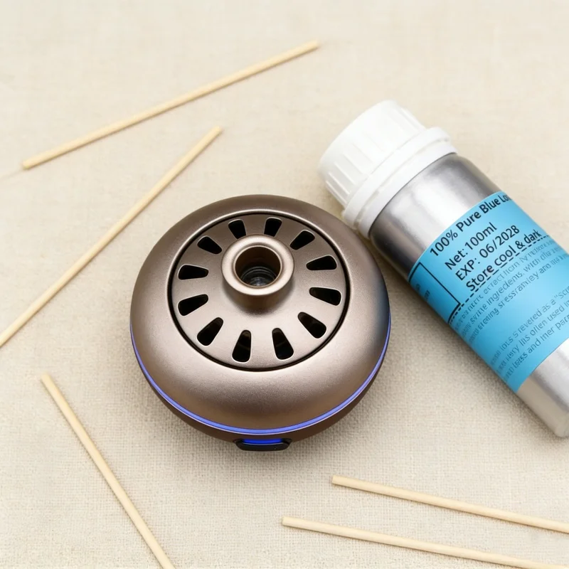 100% Organic Blue Lotus Oil | Premium Grade | For Skin Care, Stress Relief Deep Sleep Meditation & Perfume/incense Making
