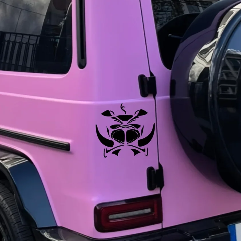 1PC 세련된 게 자동차 스티커, 자동차 외관을 위한 부족 테마 장식, 예술 애호가들이 차량을 개인화하는 데 적합