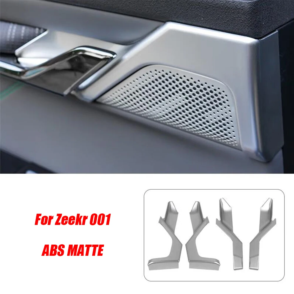 

For Geely Zeekr 001 2021 2022 2023 ABS CARBON Interior Car inner door Bowl protector frame Cover Trim Sticker Car Accessories