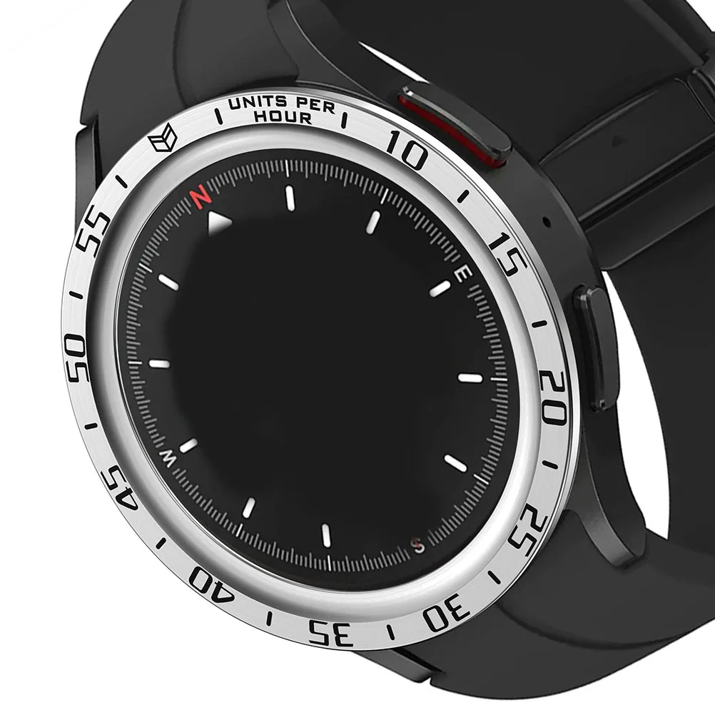 

Watch Metal Scale Bezel Replacement Smart Ring Classic Silver Accessories Newborn