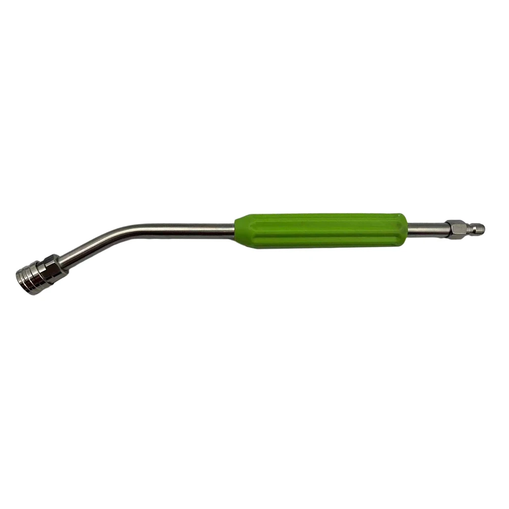 1pc 38cm Stainless Steel Pressure Washer Extension Wand For Gutter Undercarriage Desatascador Limpia Pipas Drain Cleaner