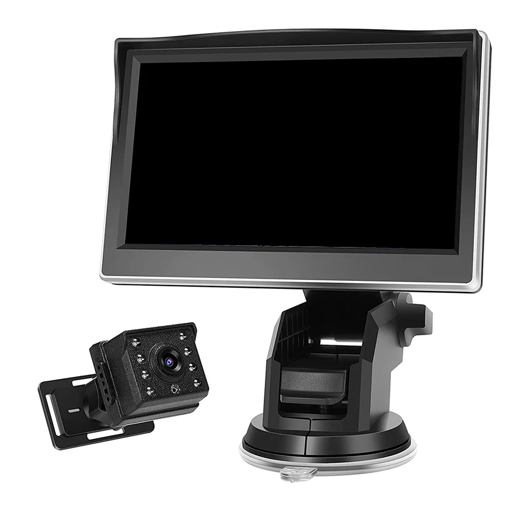 

Автомобильная камера с ремнями для крепления, монитор для наблюдения за ребенком в машине с 5-дюймовым (10,5*7 см) экраном, автомобильная камера для наблюдения за ребенком с ремнями для крепления