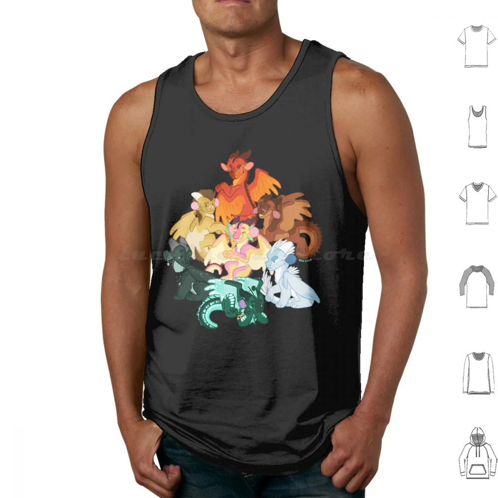 Jade Winglet-Wof Of Fire Sticker Tank Tops Vest Sleeveless Jade Winglet Wof Of Fire