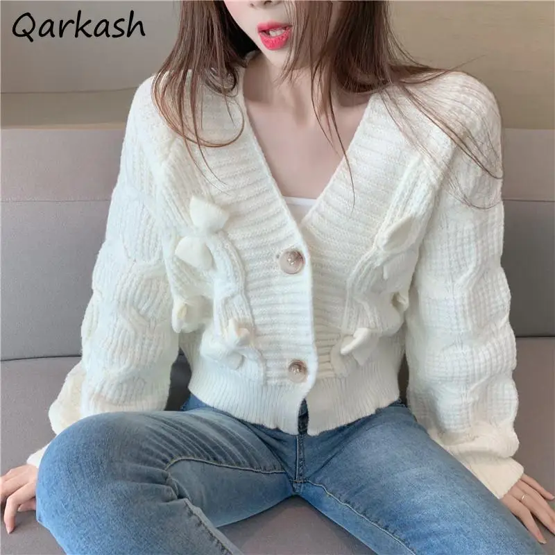 

Knitting Cardigan Women Autumn Solid Fashion Sweet Outwears Japanese Harajuku All-match Slouchy Cozy Baggy Knitwear Ulzzang New