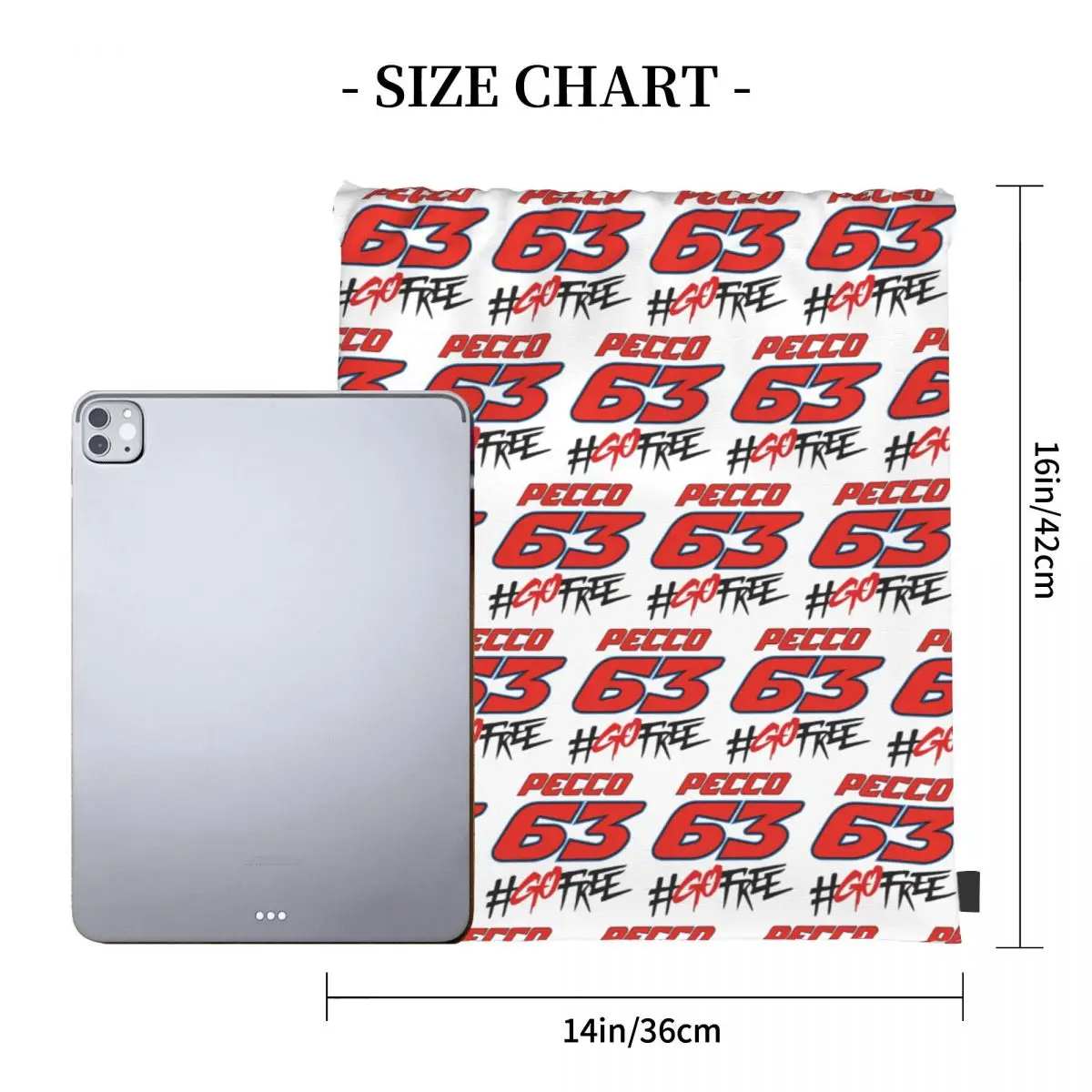 Pecco Bagnaia 63 Go Free バックパック カジュアル ポータブル 巾着バッグ スポーツバッグ ブックバッグ 旅行学生用