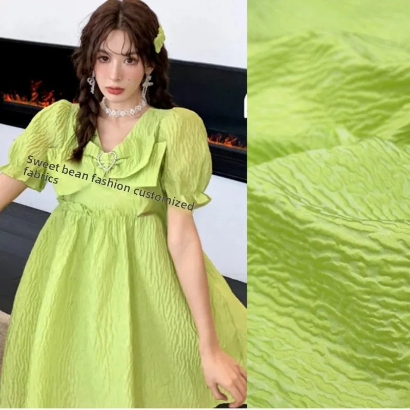 

Окрашенная в пряжу парчовая жаккардовая ткань, весна-лето, однотонное платье с темным узором, одежда, брендовый модный дизайн, оптовая продажа, ткань