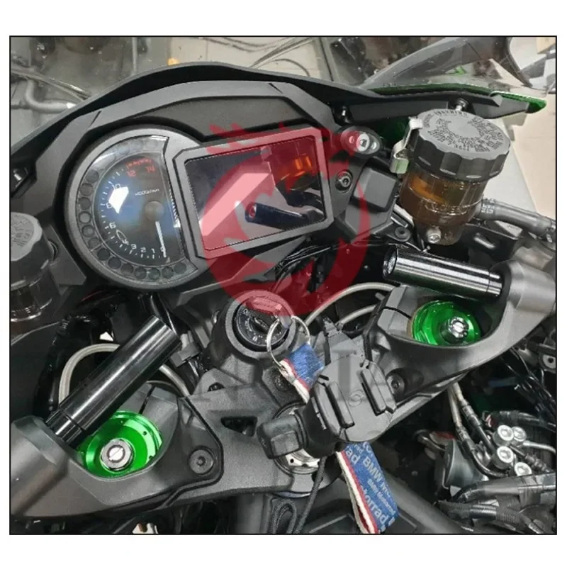 Navigasi seluler GPS sepeda motor, rak ekspansi berdiri untuk KAWASAKI NINJA H2 SX Z1000SX Ninja 650 1400GTR Voltmeter DVR mendukung