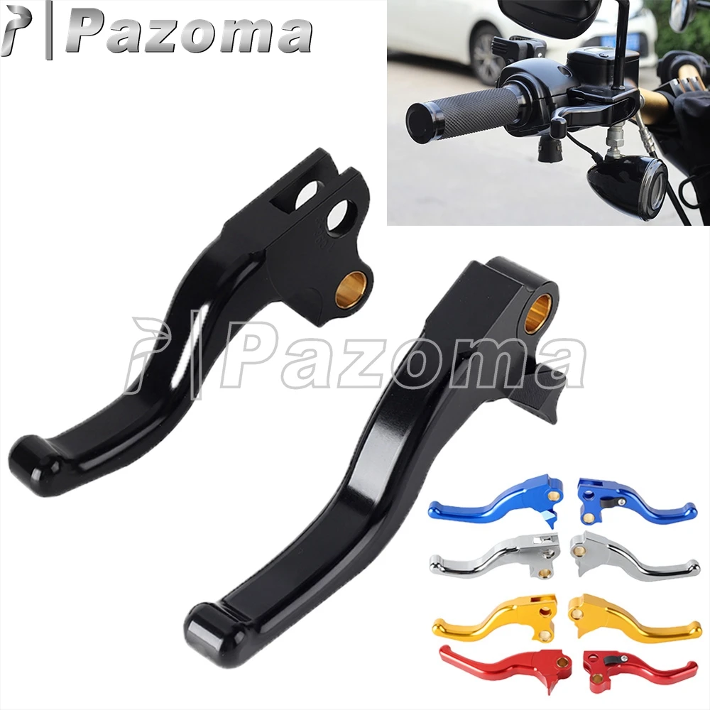 

2-Finger Brake Clutch Lver Motorcycle Short Hand Levers For Harley Dyna FXDS FXDF FXDL FXDB FXDC FXD FXDX FLD FXDWG Low Rider S