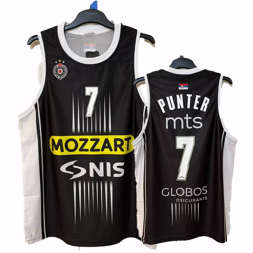 2024 New Arrivals Serbia Basketball Jerseys Partizan Belgrade Basketball Summer Basketball Sports Vest Fans Special Jersey Kit