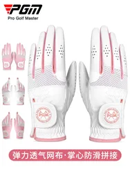 PGM Golf Women's Gloves Sports Gloves Microfiber Cloth Breathable Exposed Finger Wear resistant Anti slip Soft Breathable