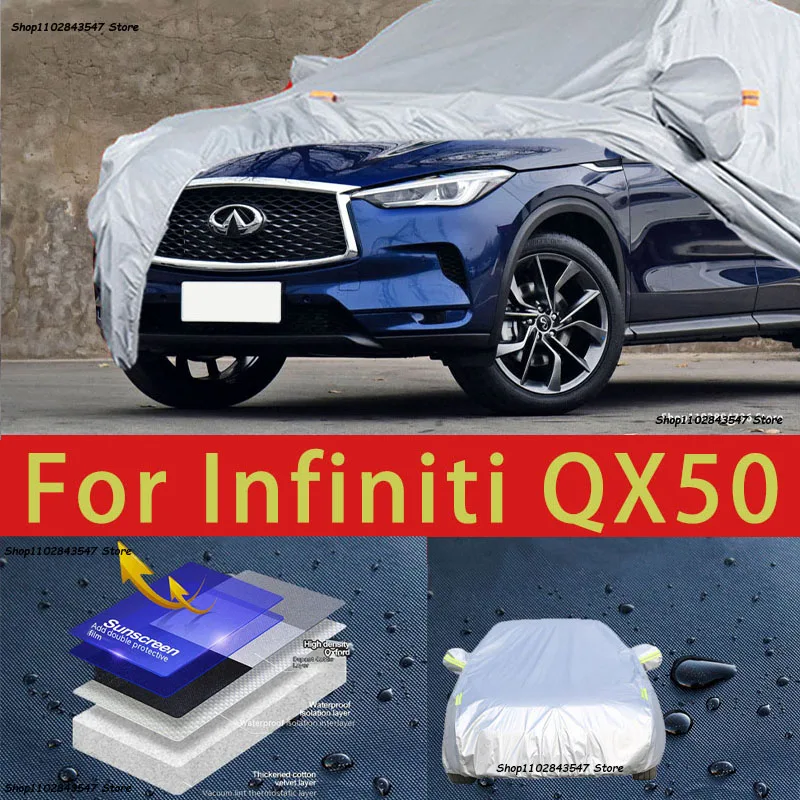 

For INFINITI QX50 Car protective cover, sun protection, cooling protection, car clothing, car paint protection auto