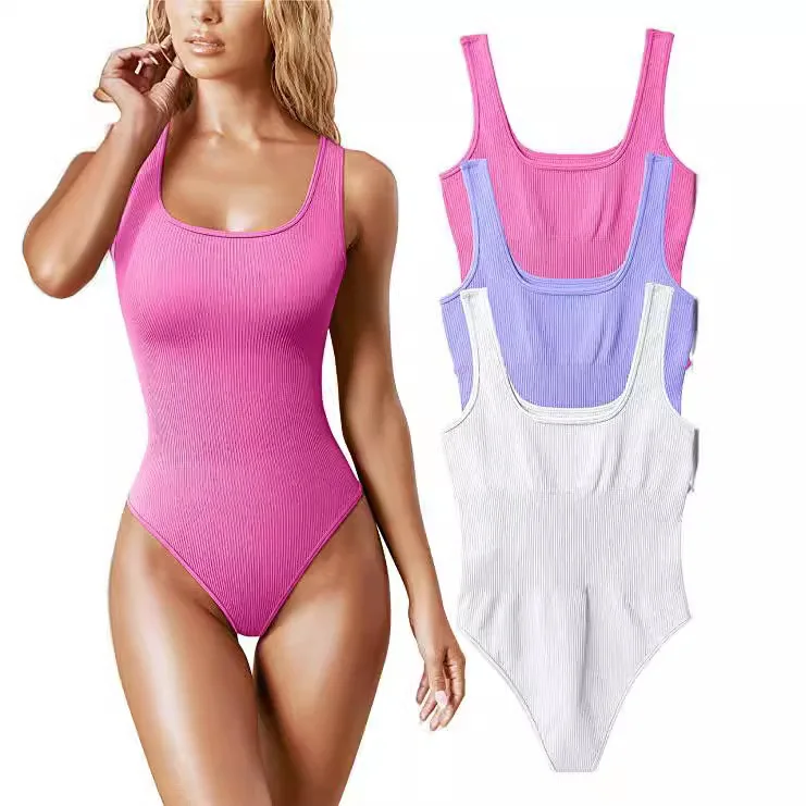 

Independent Station Women's U-Ne Svel Slim-Fit Jumpsuit ort Polyester Fiber Summer Collection Faionable Bodysuit