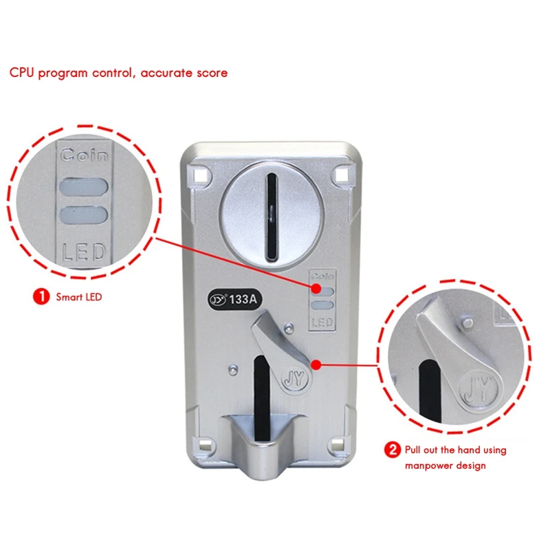 Coin Acceptor Coin Pusher JY133A CPU Arcade Coin Selector For Vending Machine Arcade Game Ticket Exchange