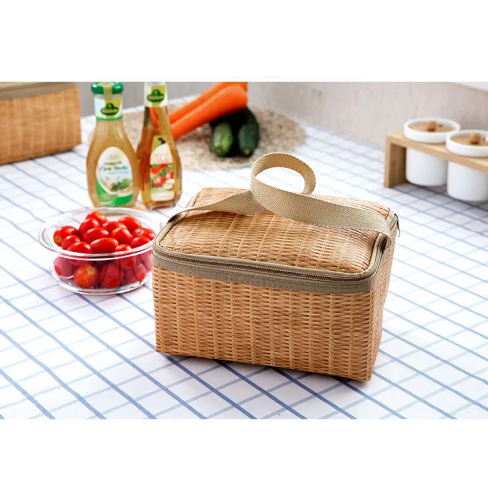 Thermal Insulated Bag Container Waterproof and Thermal InsulationTote Bento Lunch Box Pouch Lunch Bag Womens Small Lunch Bag