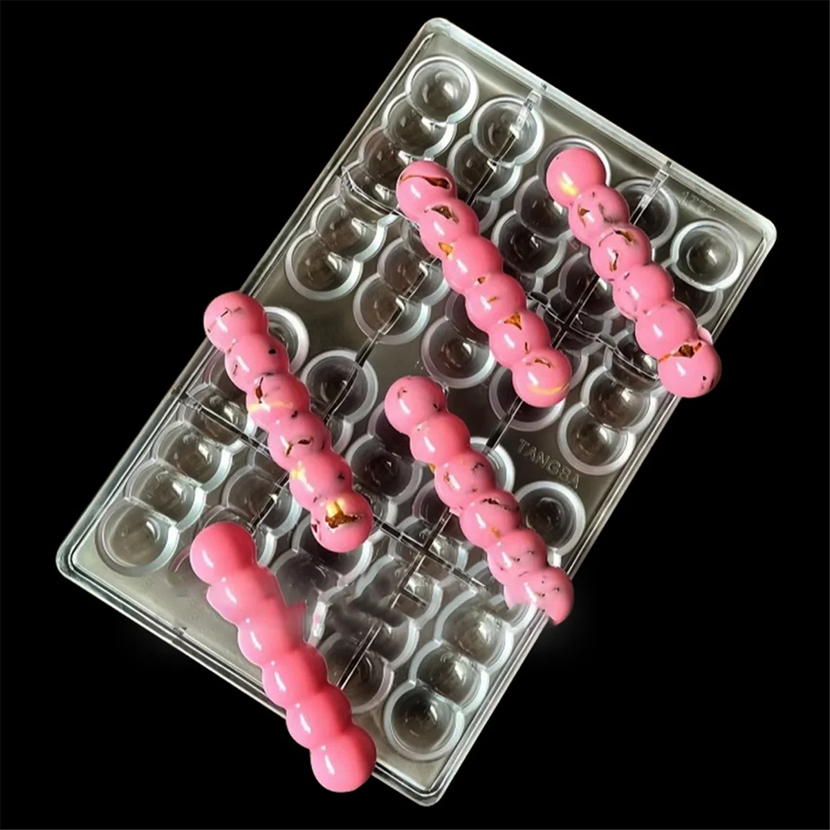 

10 Cavity Chocolate Mould Half Round Gourd Shape Cake Mould Cake Mould for Bakeware Candy Pastry Bakery Tools