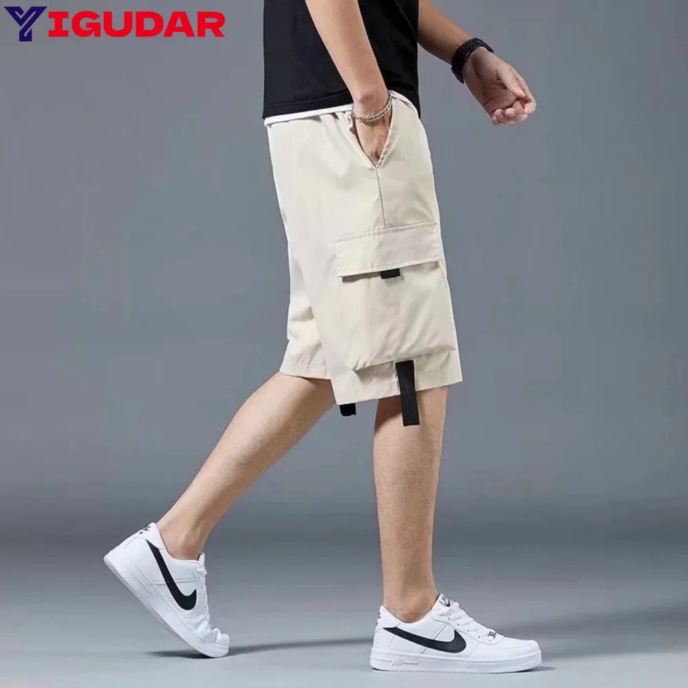 

Summer Shorts Men Harajuku Streetwear Casual Man's Cargo Shorts Fashion Techwear Japanese Korea Hip Hop y2k Punk Male Clothing