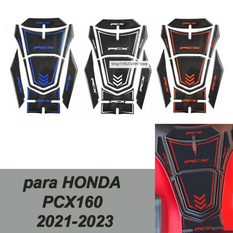 

For HONDA PCX160 PCX 160 2022 2021 Non-Slip Pad For Carbon Fiber Fuel Oil Tank For Motorcycle Protective Adhesive Pads