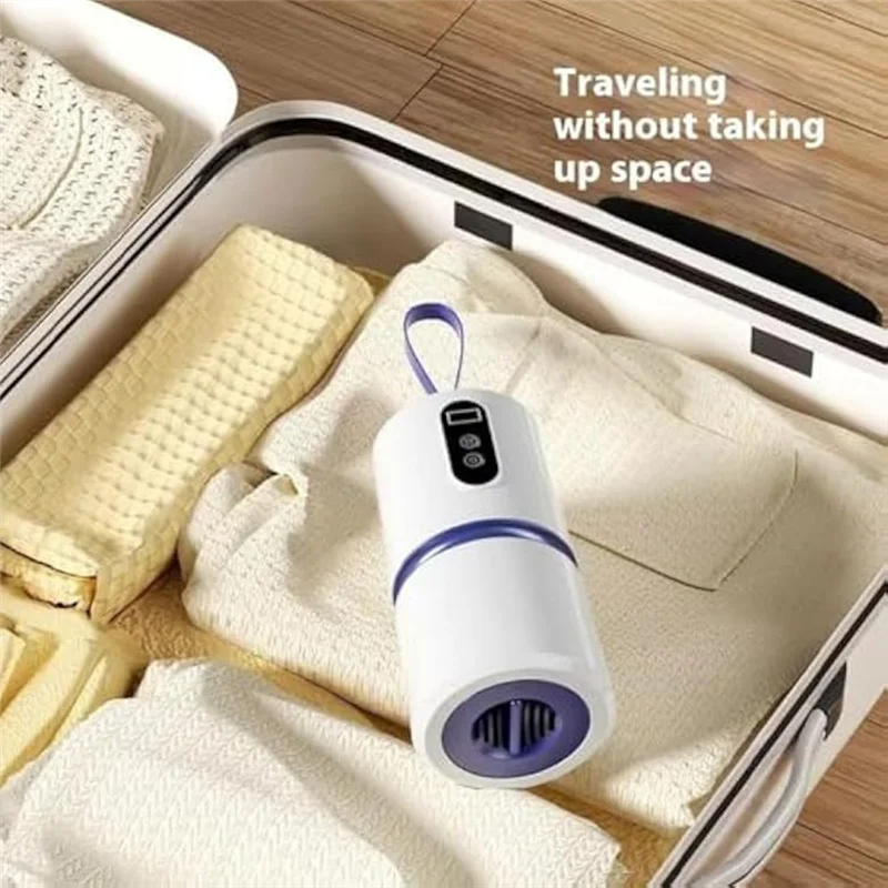 A01V-Portable Electric Mini Clothing Dryer For Home Travel Fast Drying Laundry Dryer,US Plug
