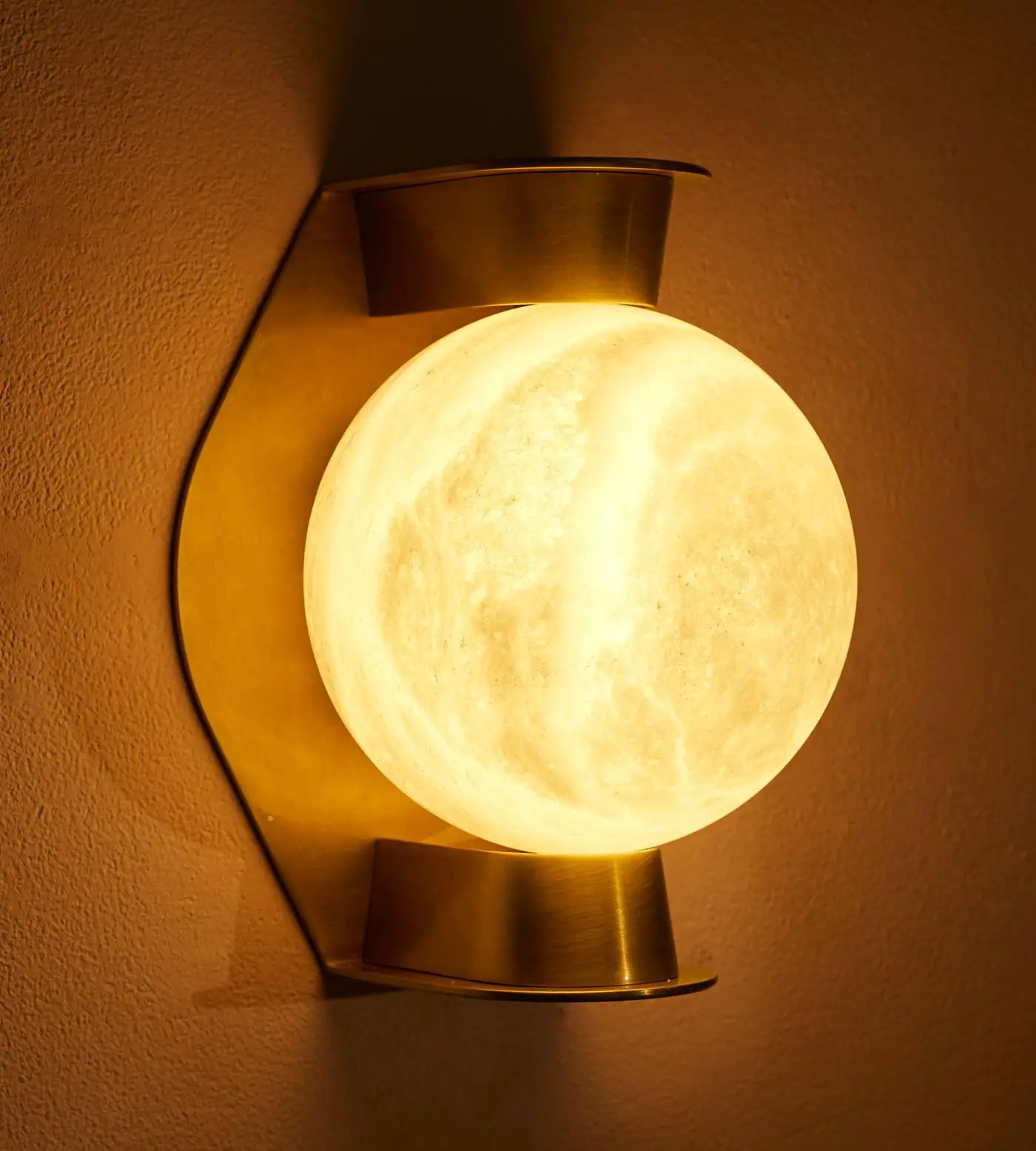 Lampada da parete postmoderna americana retrò minimalista leggera di lusso in marmo camera da letto casa privata villa