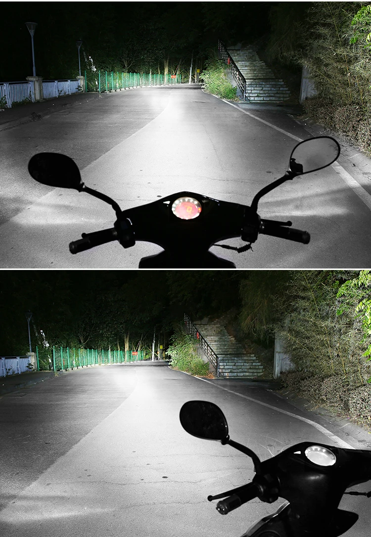 1 Stück H4 BA20D H6 LED Motorrad-Scheinwerfer CSP Zweifarbig Weiß Gelb Fern- und Abblendlicht Nebelscheinwerfer für Motorrad Roller Tagfahrlicht – Detail 11