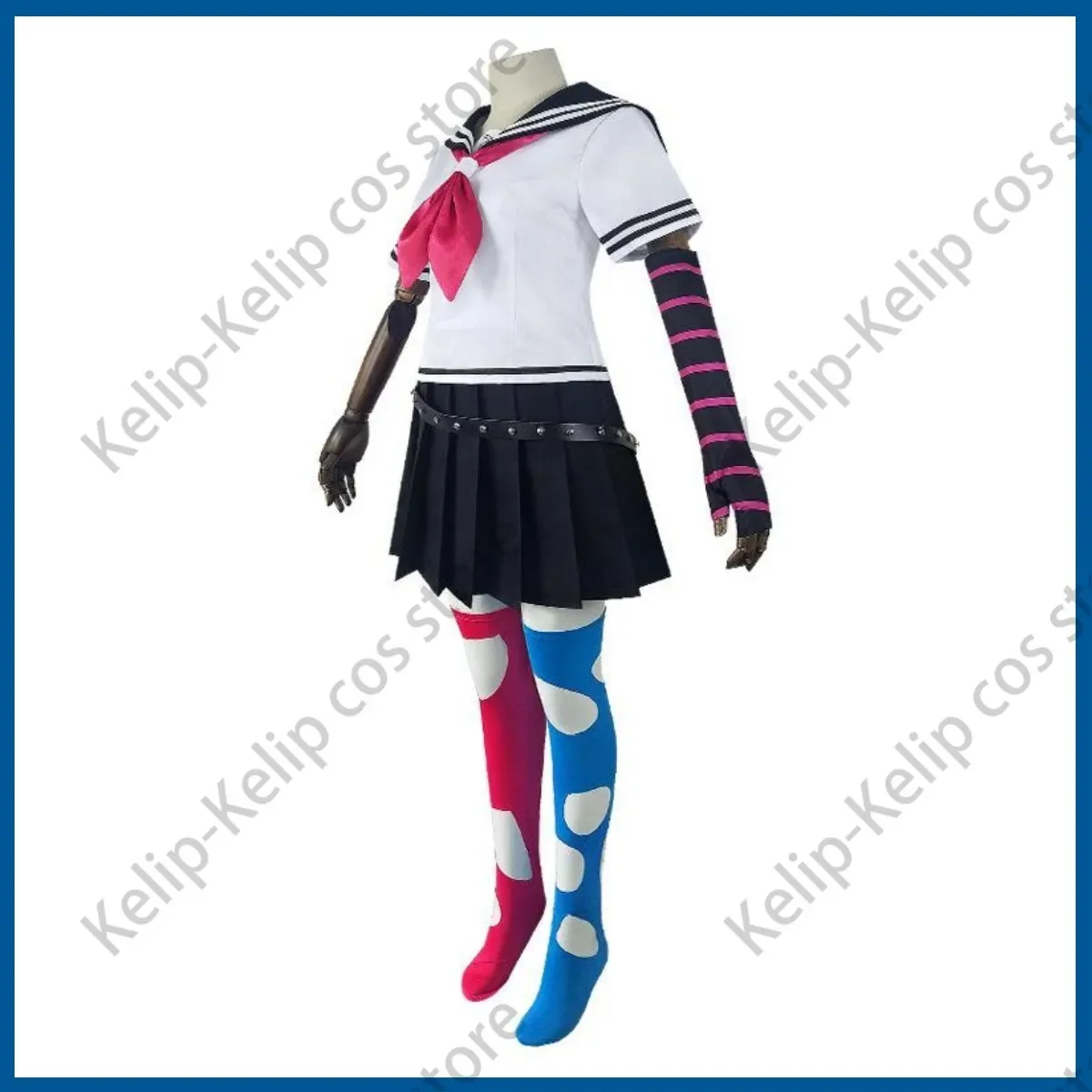 Anime Spel Danganronpa 2: Tot Ziens Wanhoop Stoom Mioda Ibuki Cosplay Kostuum Pruik Jk School Uniform Vrouw Sexy Feestpak