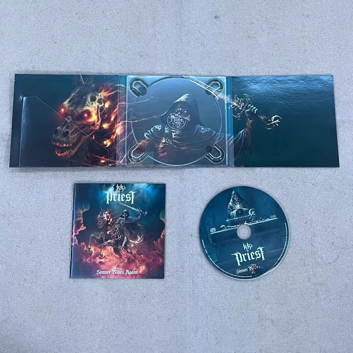 KK's Priest The Sinner Rides Again CD Traditional Heavy Metal Powerful Guitar Riffs Dynamic Vocals Classic Hard Rock  Metal Fans view 3