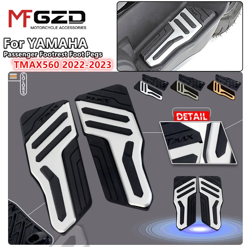 

tmax560 New Motorcycle Accessories Front Rear Footboard Foot Peg Footrests Steps For YAMAHA TMAX 560 TECH MAX 2022 2023