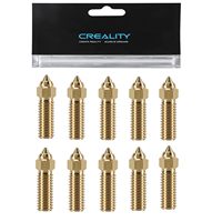 Creality 10PCS K1 Brass Nozzles Kit 3D Printer Parts 10PCS High Speed Nozzles Kit for K1/K1 Max/Ender 3 V3 KE/CR-10 SE/CR-M4