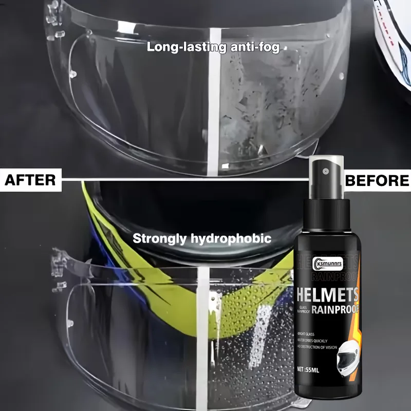 Fasilawei Enduring Anti-Fog Water-Repellent Spray - Water-Based Non-Oily for Glass Plastic Clear Vision