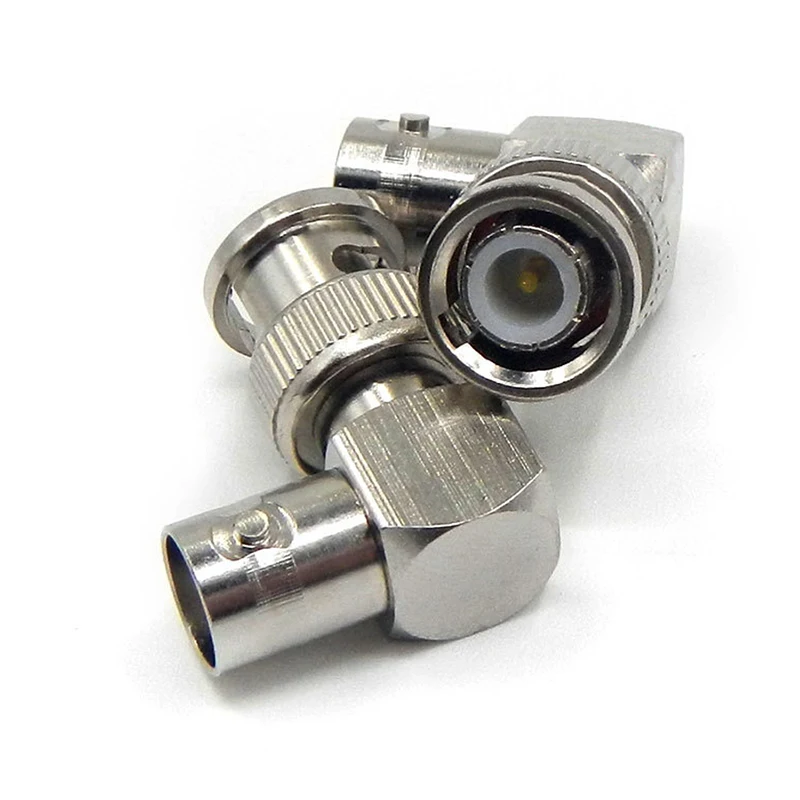 1/5/10PCS Q9 BNC Male Female 90 Degree Right Angle Connector BNC Male To BNC Female L-shaped Free Shipping Brass Nickel plated