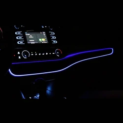 Car Blue LED Central Control Instrument Panel Ambient Light For Toyota Highlander 2013 2014 2015 2016 2017 2018 2019