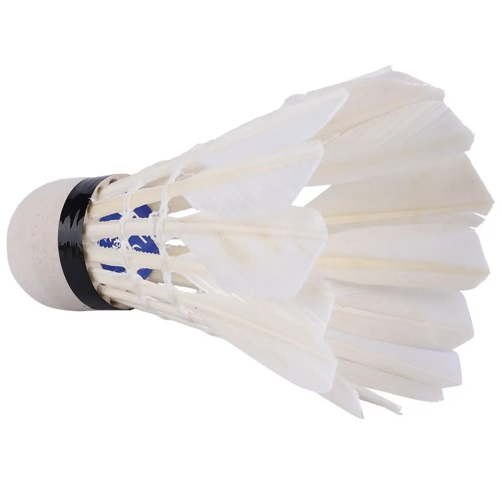 

Набор из 3 воланов для бадминтона из белых гусиных перьев, для тренировок в помещении