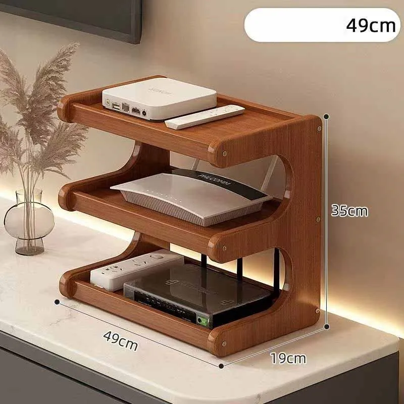 Support de rangement pour routeur WiFi, décodeur TV, télécommande, câbles électriques, organisateur de bureau et de comptoir ZJ29