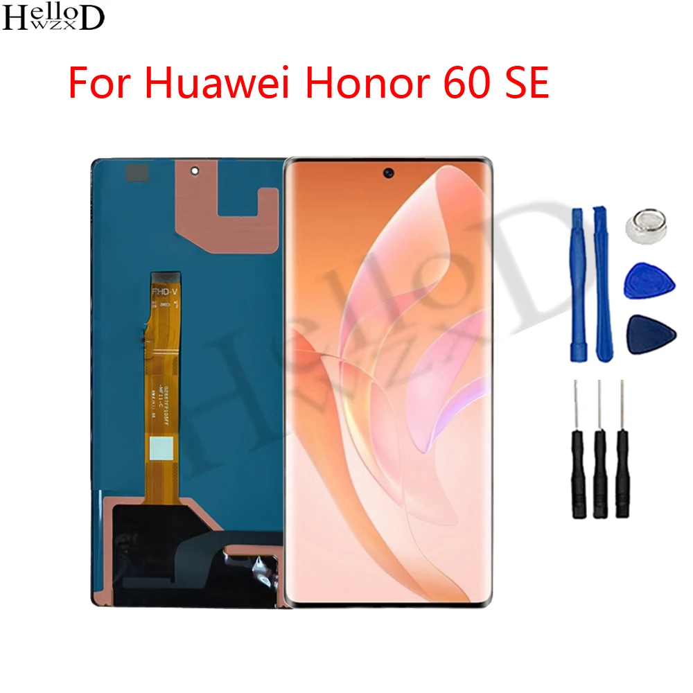 6.67'' For Huawei Honor 60 SE LCD Display Touch Screen Digitizer Replacement GIA-AN00 LCD For Honor 60 SE LCD Screen With Tools