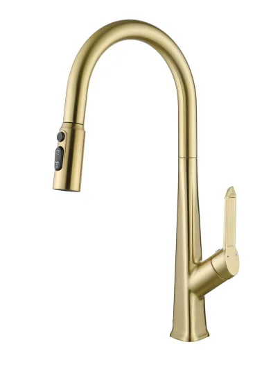 

Kitchen faucet, pull-out type, vegetable basin, sink, all copper, purified water