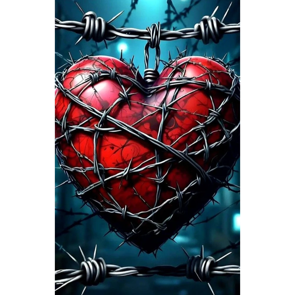 

500/1000/1200/2000 PCS Jigsaw Puzzles Locked Heart Scenery Family Activity Games for Gameroom Bedroom Home Decor Gift