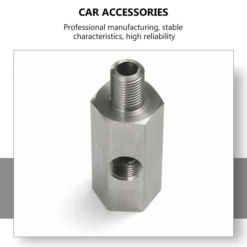 

Oil Pressure Sensor Adapter Stainless Steel Car Gauge Install Parts Turbine Transducer Connector Engine Accessories Durable Safe