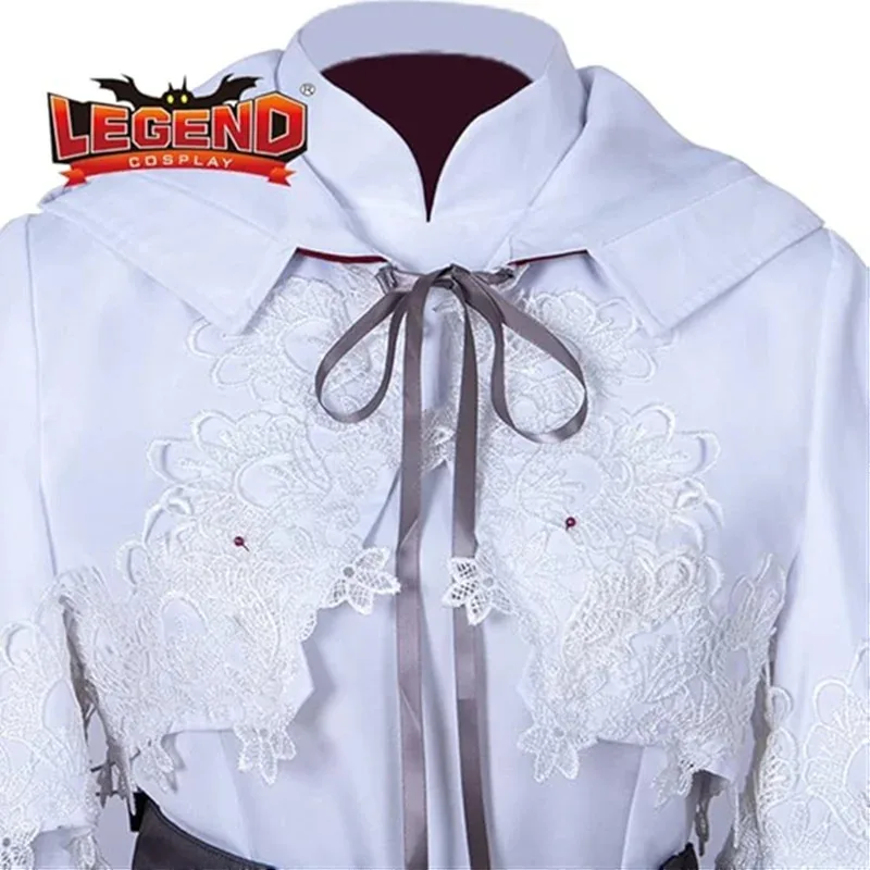زي الأبيض ماج التأثيري رداء الساحرة الأبيض زي الرأس للهالوين وعيد الميلاد