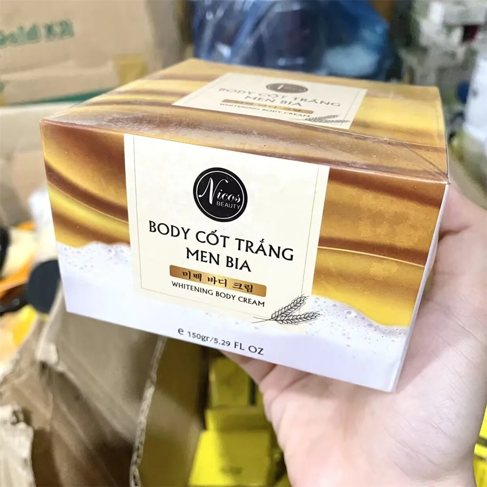 

Kem Delsenng Trng Body Ct Trng Men Bia Nicos 150g trng sáng chuyên sâu, dtisteng mm, mn, blanqueamiento corporal hidratante suav