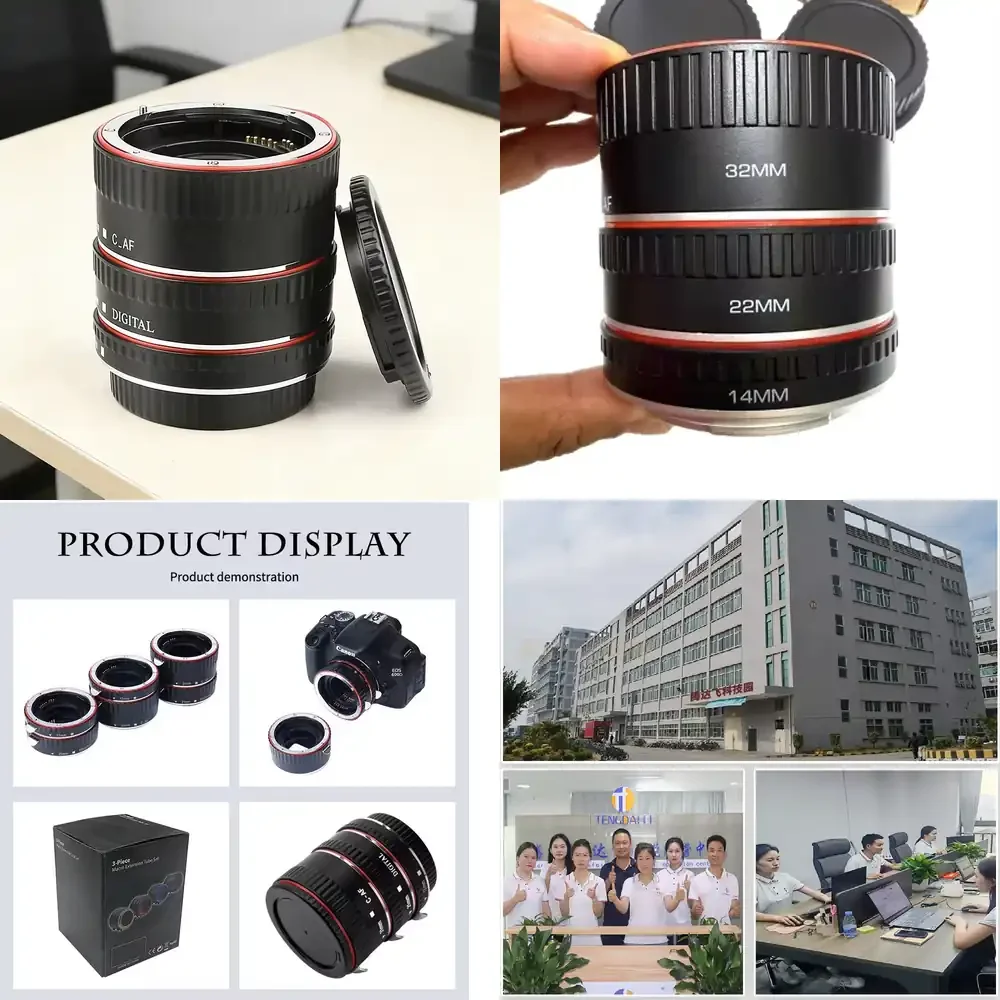 

Набор макро-кольцевых насадок TENGDAFEI из алюминиевого сплава 13 мм, 21 мм, 31 мм для автофокуса AF TTL, аксессуары для камеры