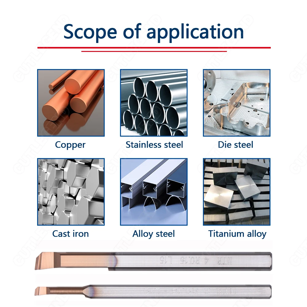 HRC65 MTR Small Bore Boring Tool Inner Hole Machining Carbide Turning MTR 1/1.2/1.5/1.8/2/2.5/3 L10 L15 Boring Cutter For Steel