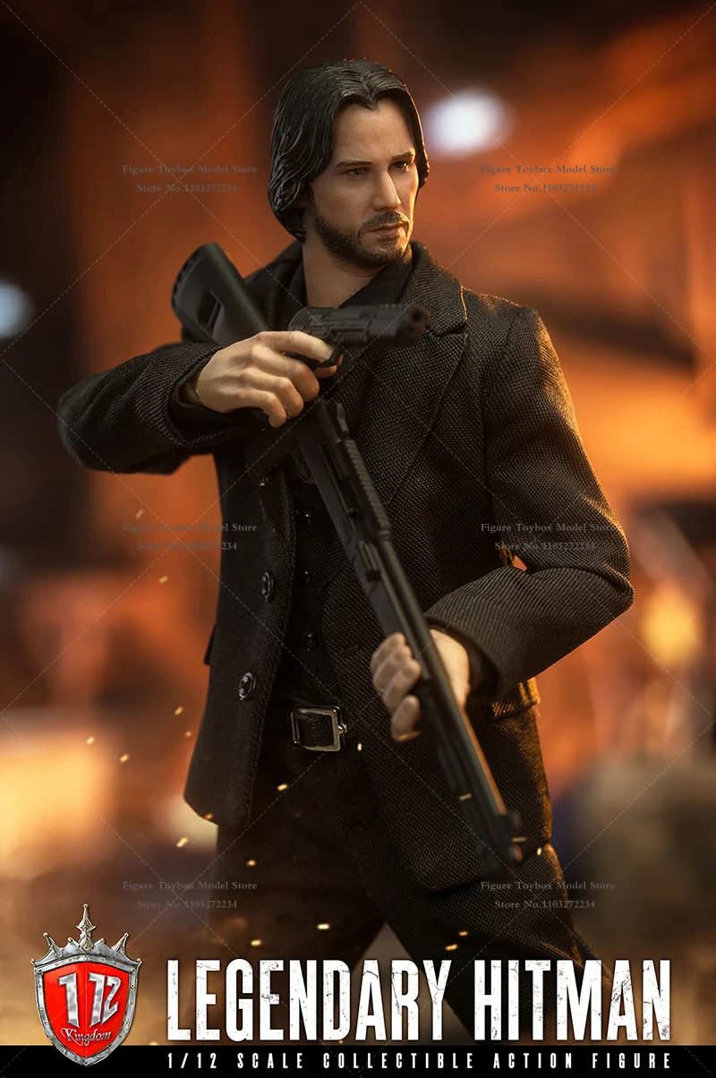 Kingdom KD-9001 1/12 Scale John Wick Tough Guy Soldier Model Movie Action Figure Simulation Delicate 6