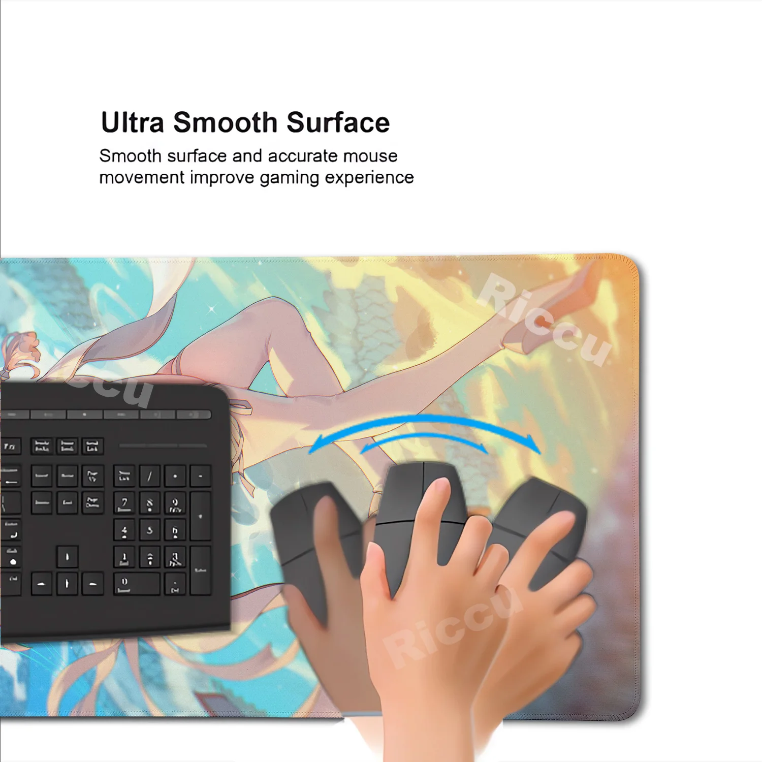 Hot selling items Blue Archive Asuma Toki Mouse Pad Gamer Japan Desk Pc Cabinet Keyboard Gaming Mats Large Mause Pad Hentai