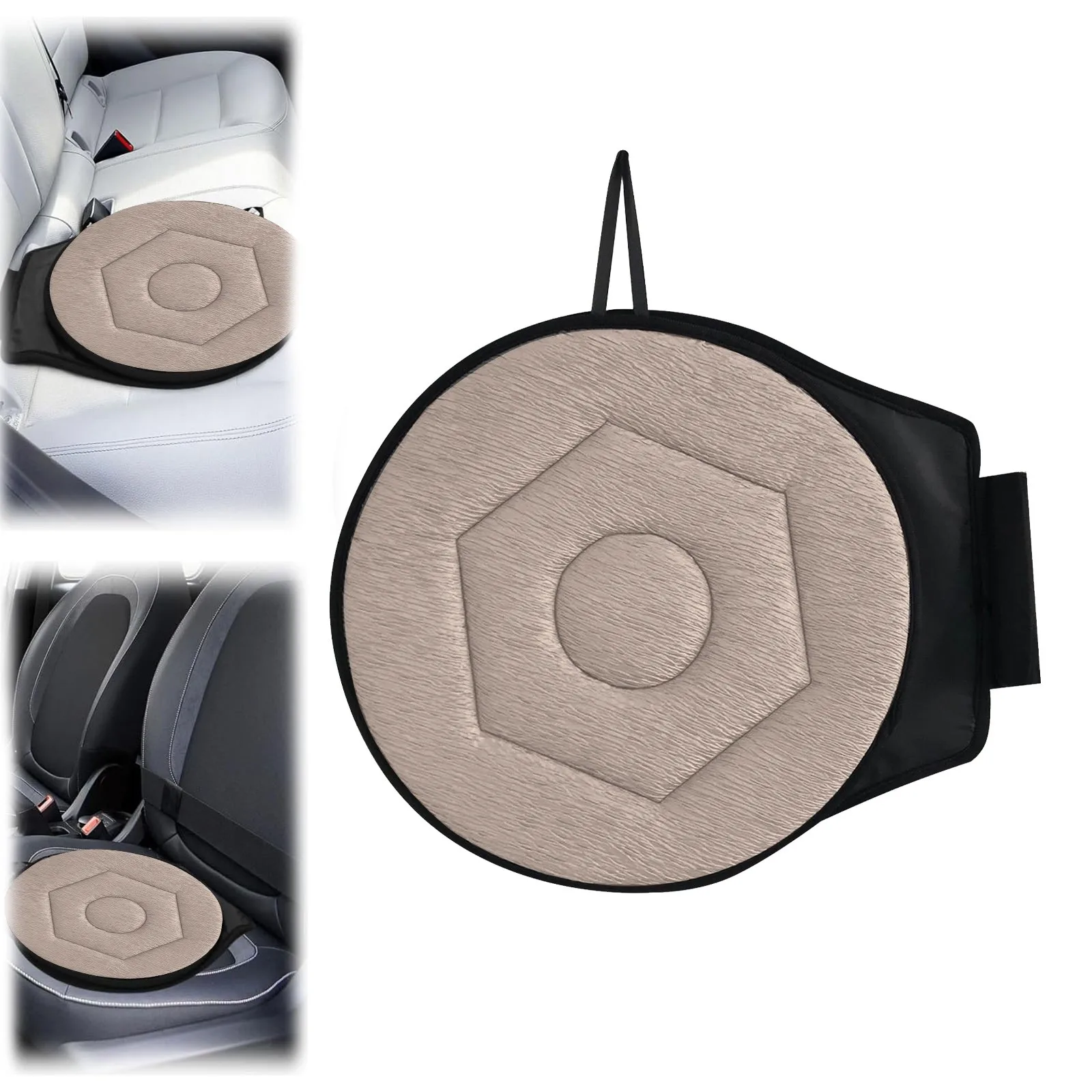 Car Seat Cushion 360° Rotating Car Seat Pad Anti-slip Universal Mobility Aid Chair Seat Breathable Pad for Vehicle Auto Car Seat